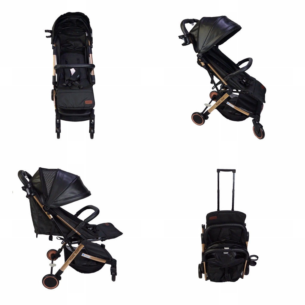 [ONLINE EXCLUSIVE] Akeeva X Evenflo Travel Stroller (Esmio Gold)