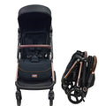 Akeeva Luxury Self-Fold Travel Stroller (Autofold Gold X)