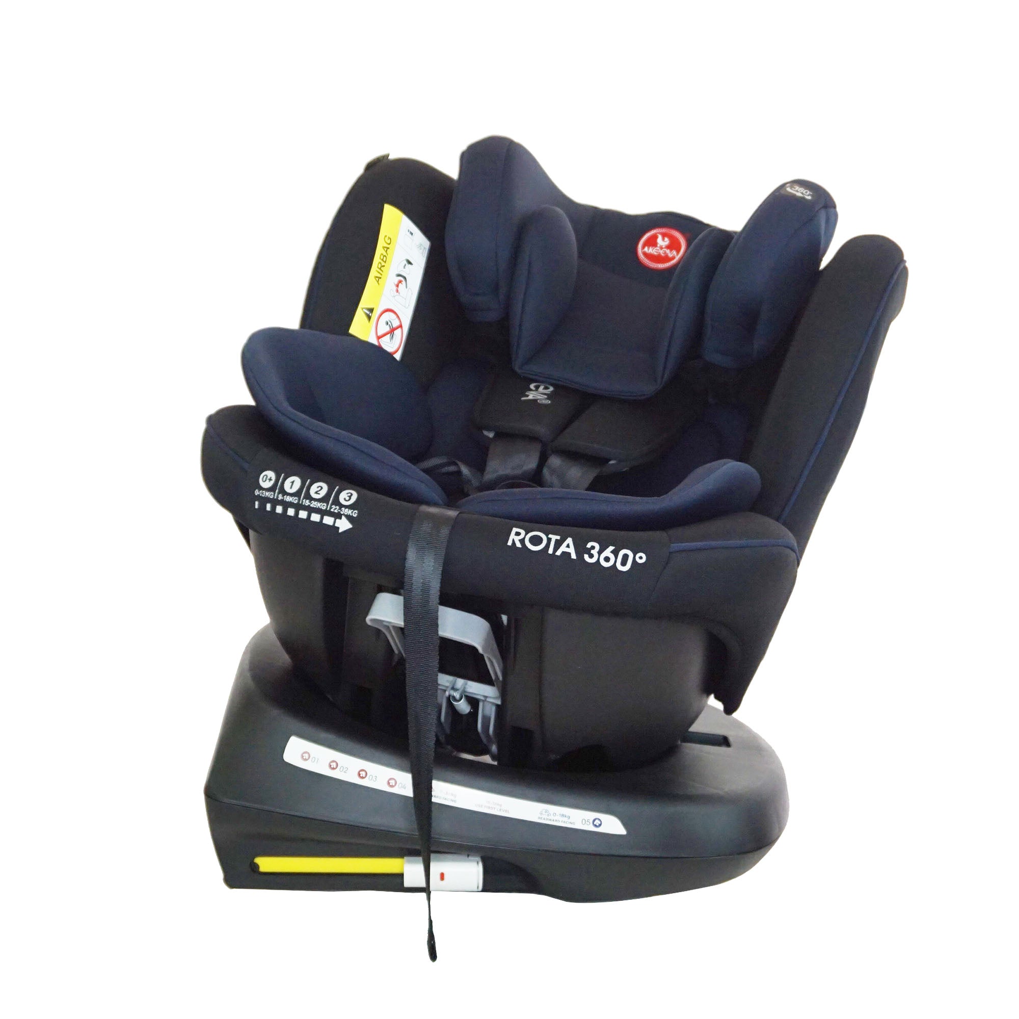 Akeeva 360 Rotate Isofix Carseat w/latch and side impact protection (Rota 360) W/ICC