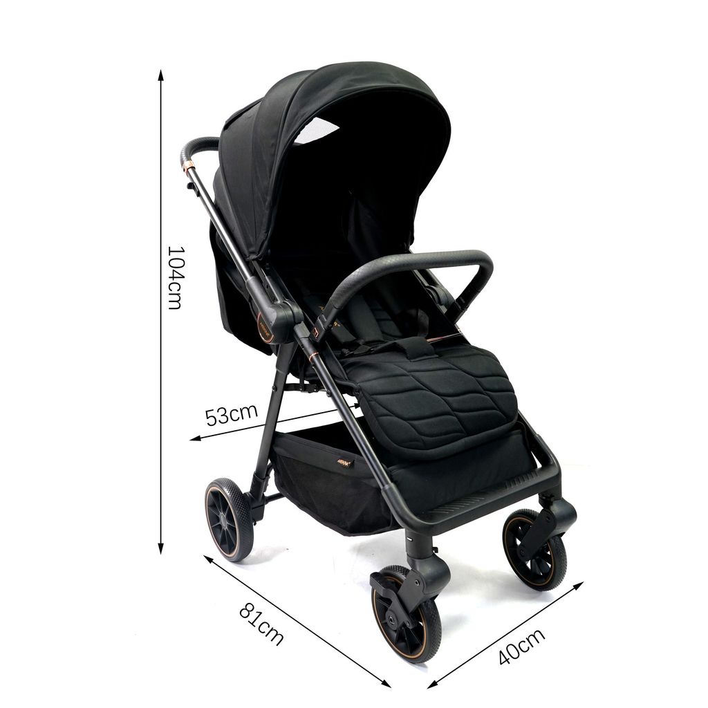 Akeeva Reversible Handle Stroller w/ Carseat Travel System (Versa Plus)