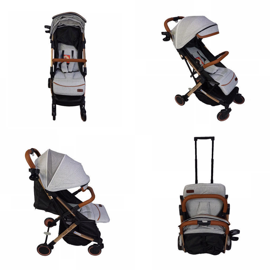 [ONLINE EXCLUSIVE] Akeeva X Evenflo Travel Stroller (Esmio Gold)