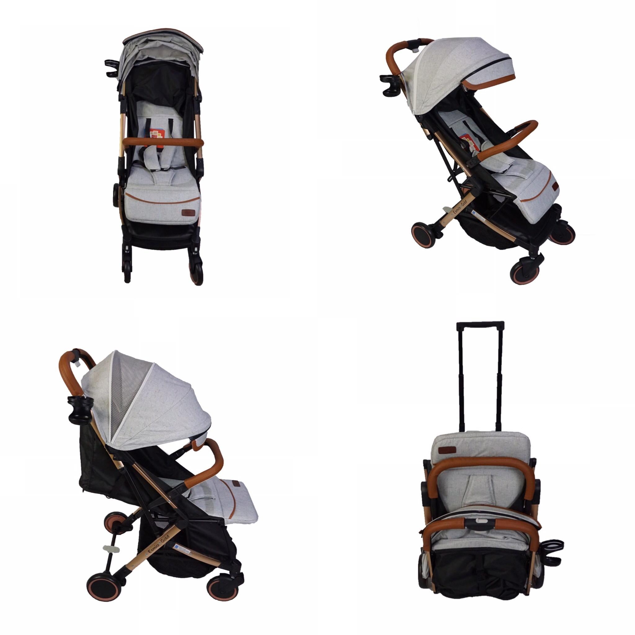 [ONLINE EXCLUSIVE] Akeeva X Evenflo Travel Stroller (Esmio Gold)
