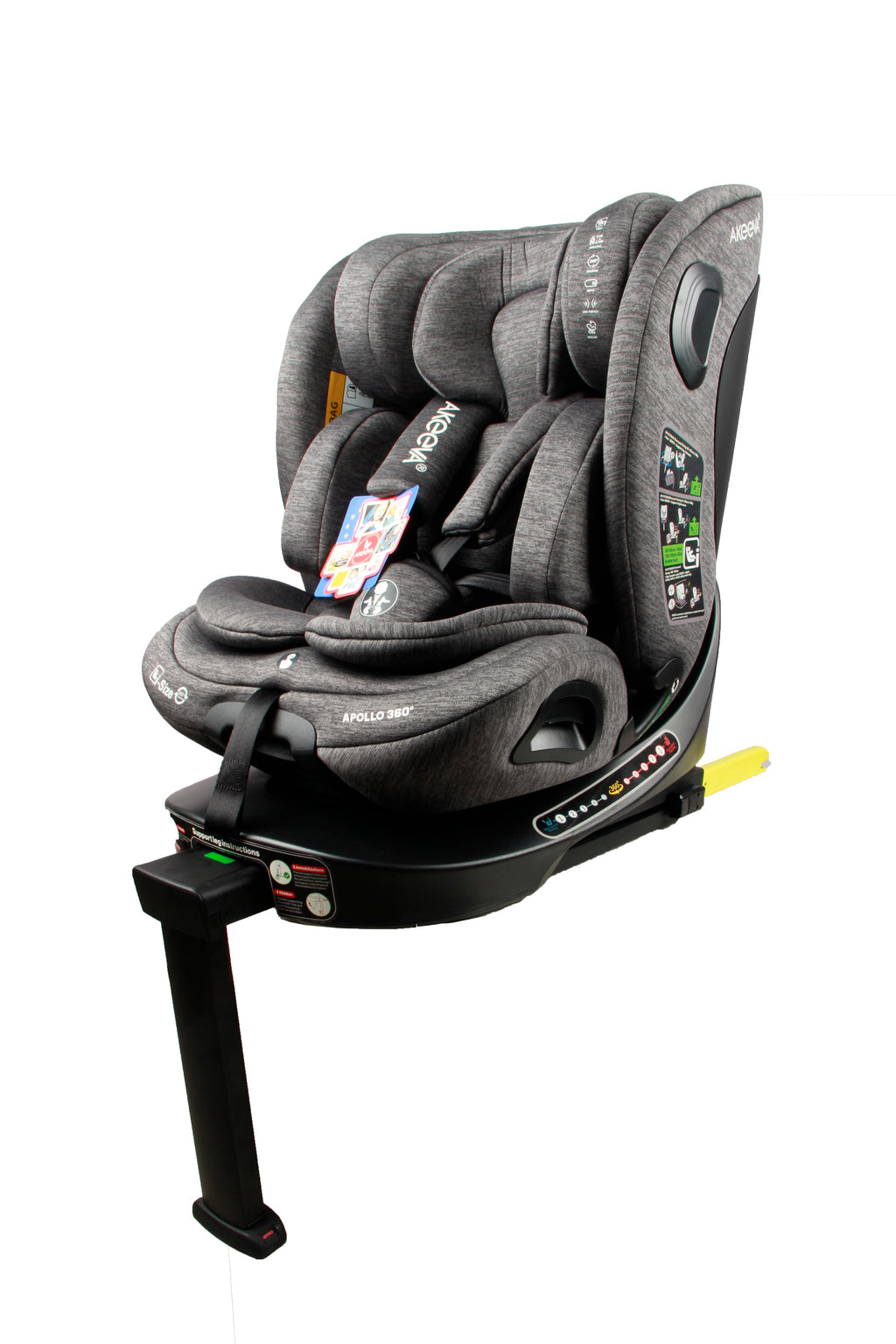 Akeeva 360 Rotate Isofix Carseat w/latch and Leg Support (APOLLO 360) w/ICC.