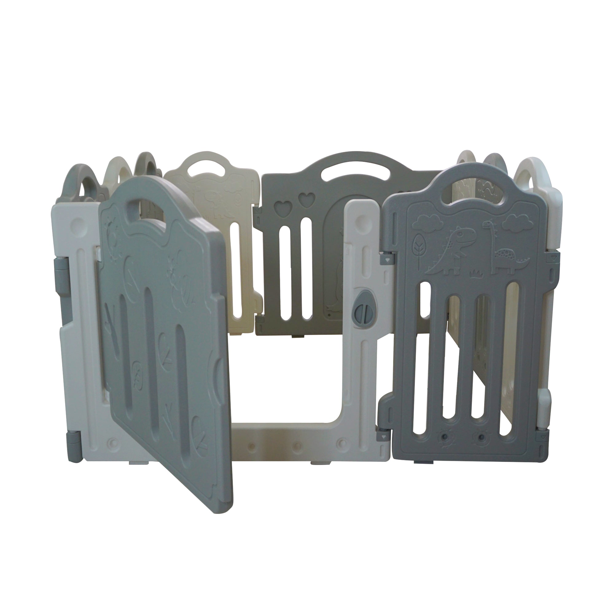 Akeeva Playfence / Playpen / Play yard / Safety Rail (8+2 Panels)