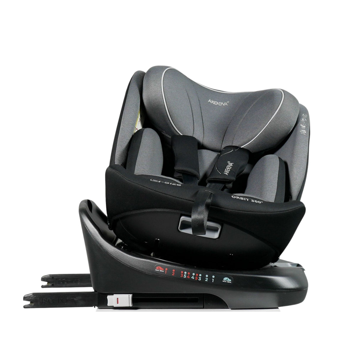 Akeeva 360 Rotate Isofix Carseat w/latch and side protect (Orbit) w/ICC