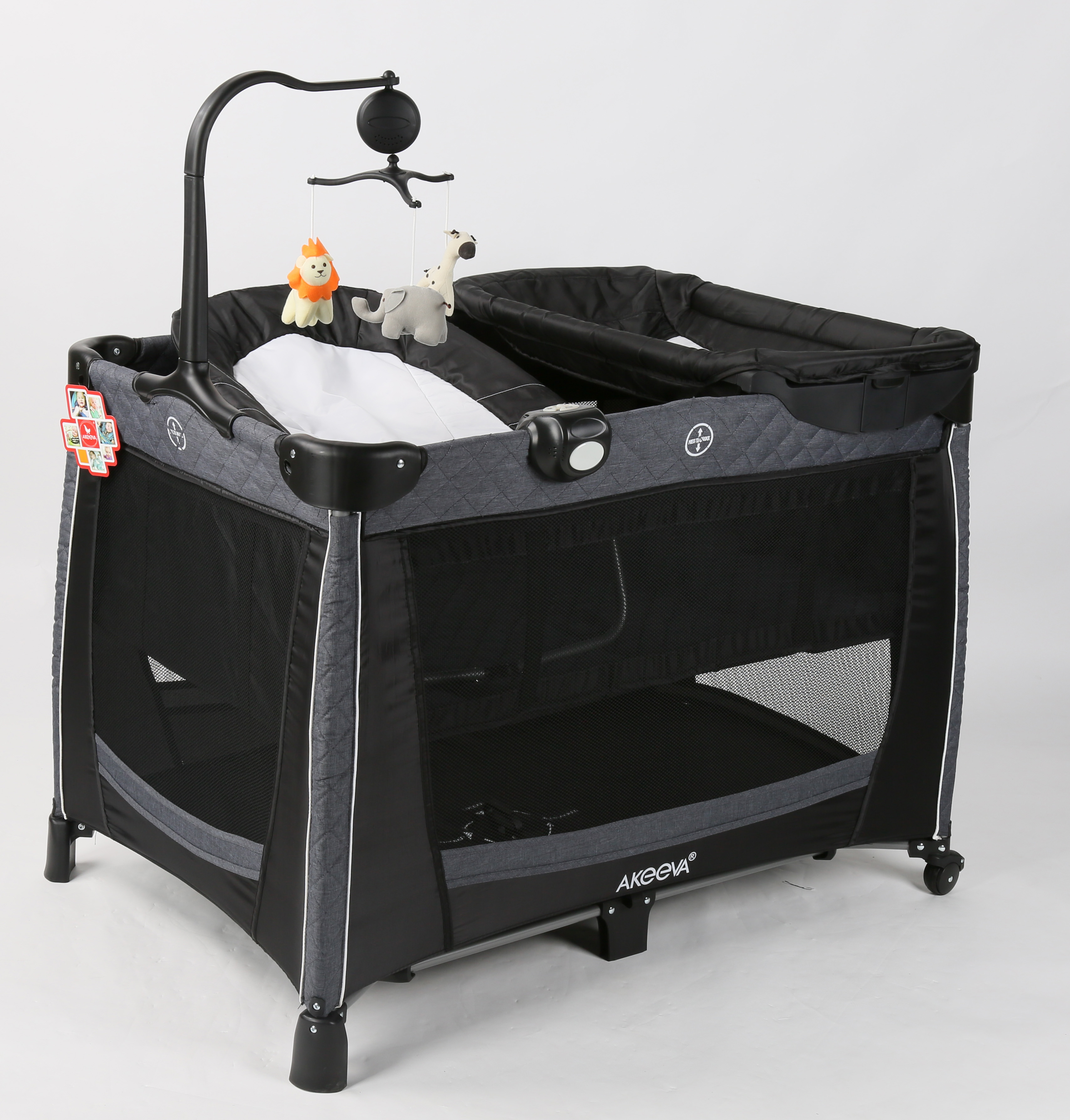 Akeeva Luxury Playpen w/changer and snoozer  (Sage)