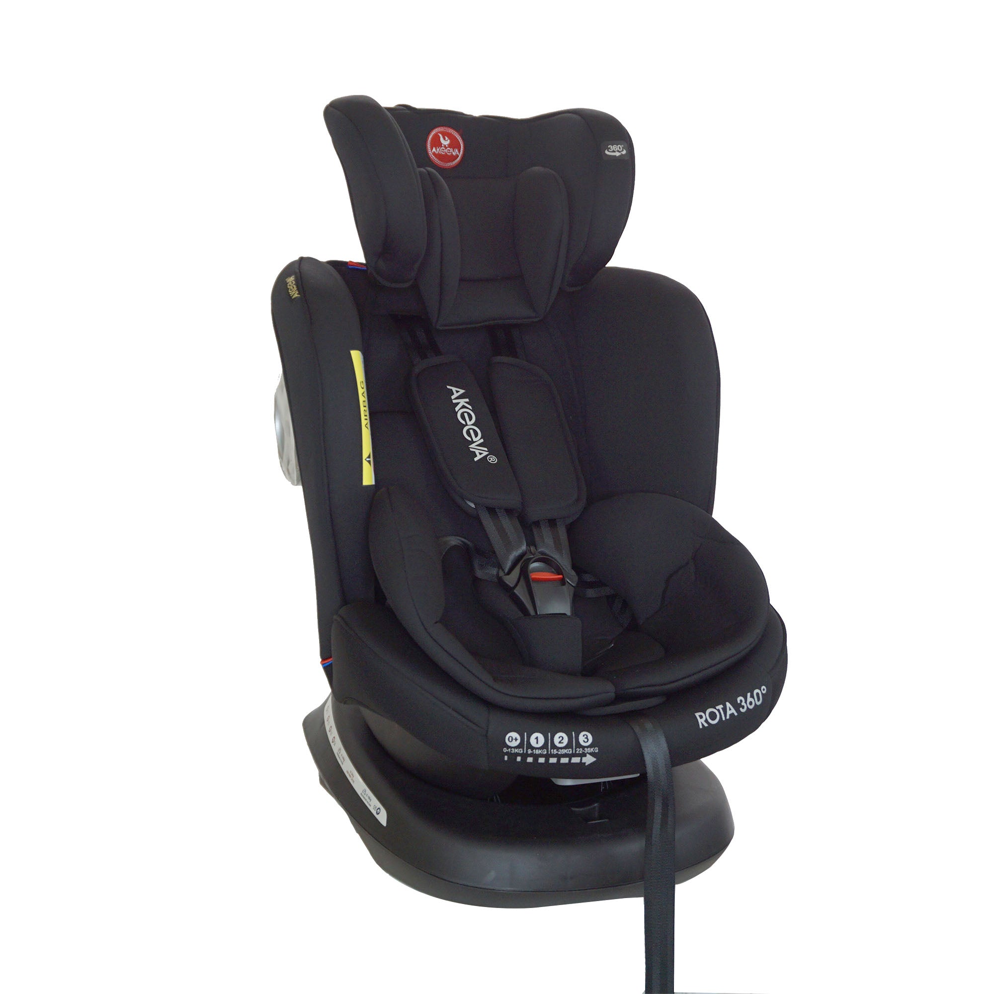 Akeeva 360 Rotate Isofix Carseat w/latch and side impact protection (Rota 360) W/ICC