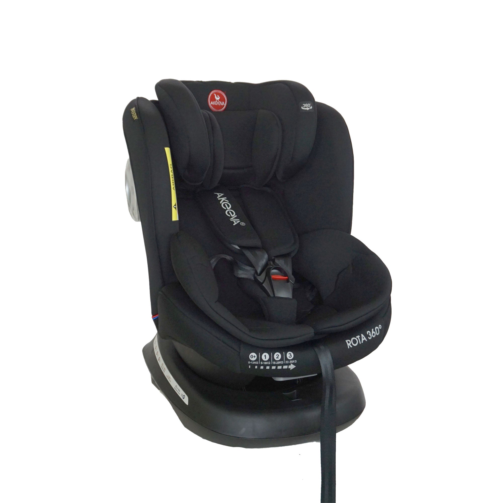 Akeeva 360 Rotate Isofix Carseat w/latch and side impact protection (Rota 360) W/ICC