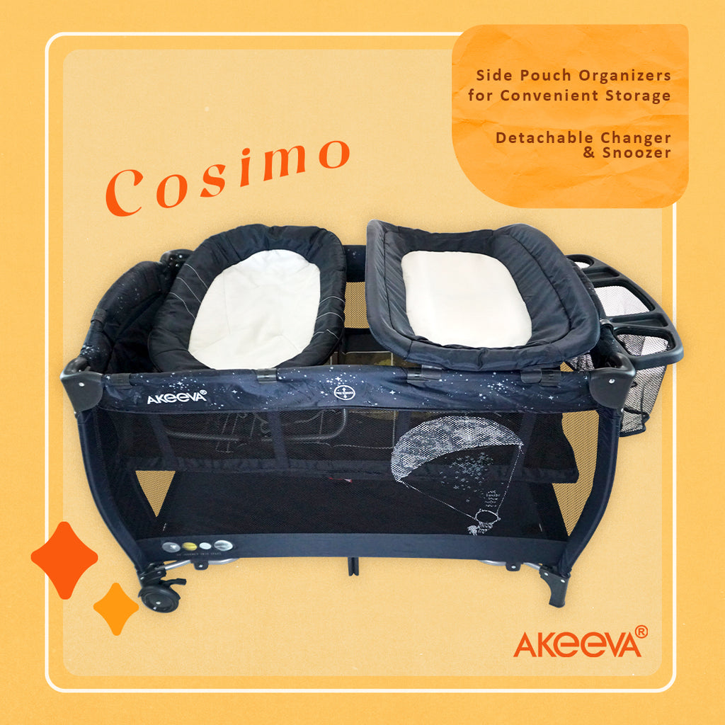 Akeeva Luxury Playpen w/changer and snoozer (Cosimo)