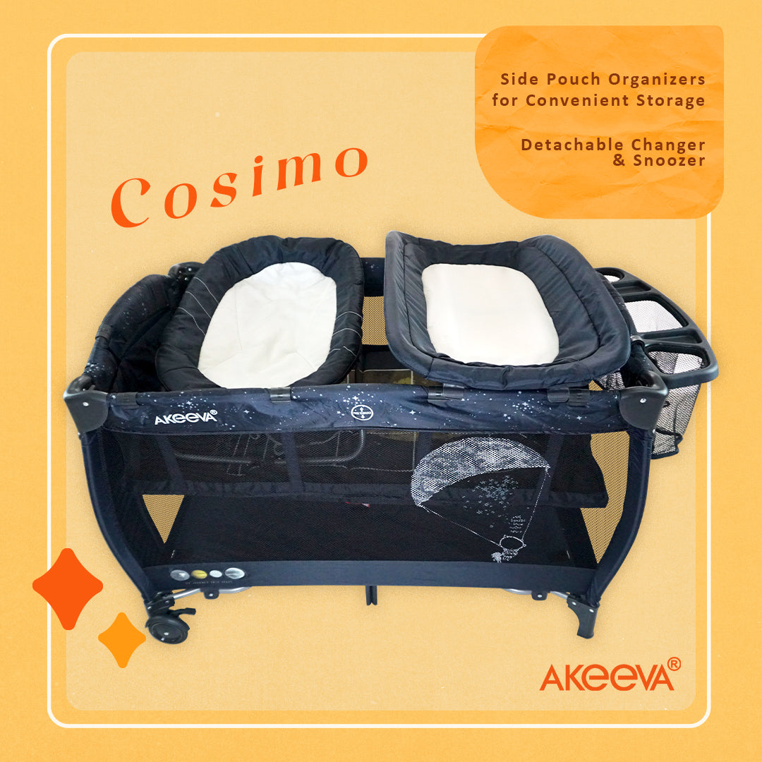 Akeeva Luxury Playpen w/changer and snoozer (Cosimo)