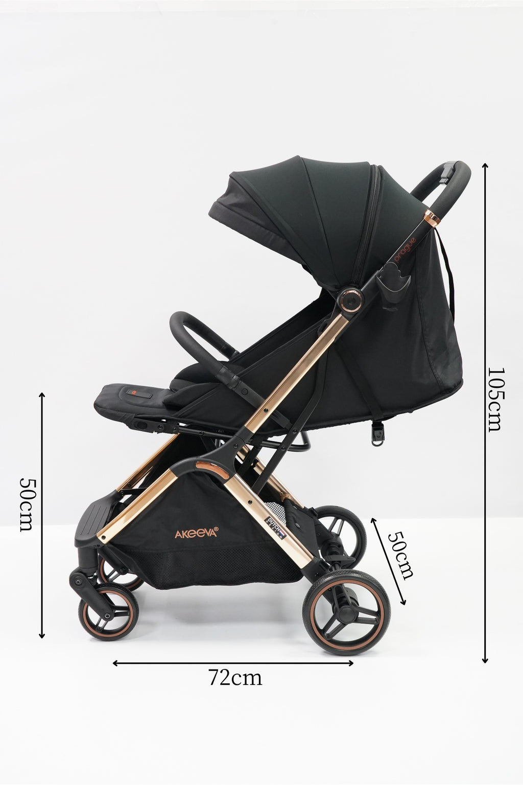Akeeva High Seater Self-Fold Travel Stroller (Prague)