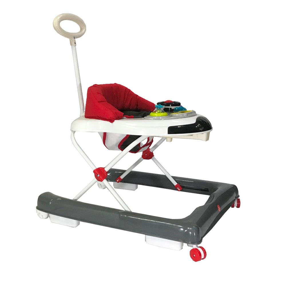 Akeeva Luxury U Shape Walker w/ Parent Handle (Grey)