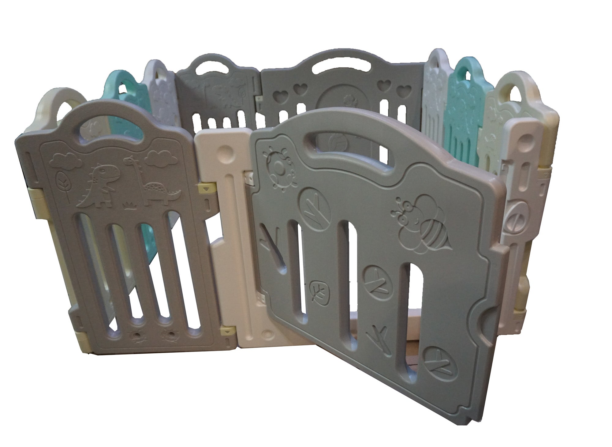 Akeeva Playfence / Playpen / Play yard / Safety Rail (8+2 Panels)