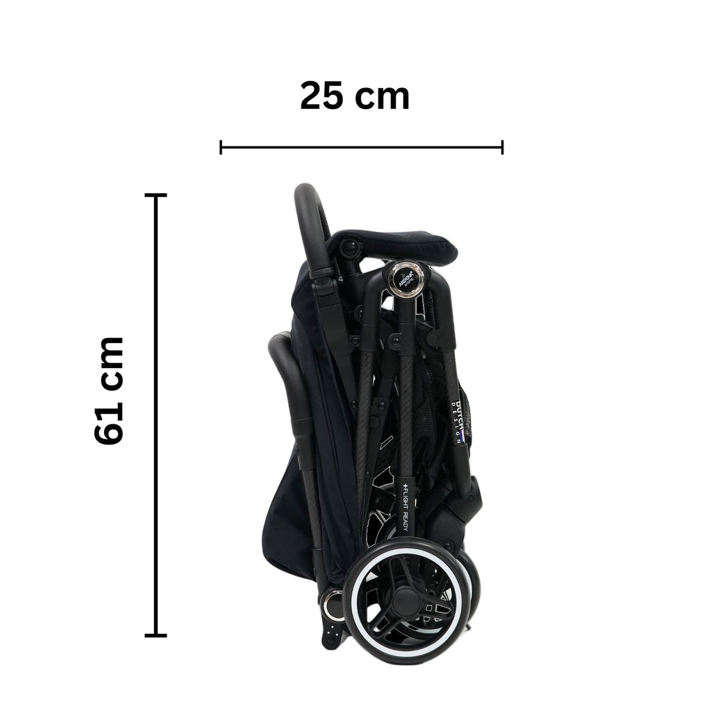 Akeeva Carbon Fiber Stroller (Carbon-F) Cabin Sized