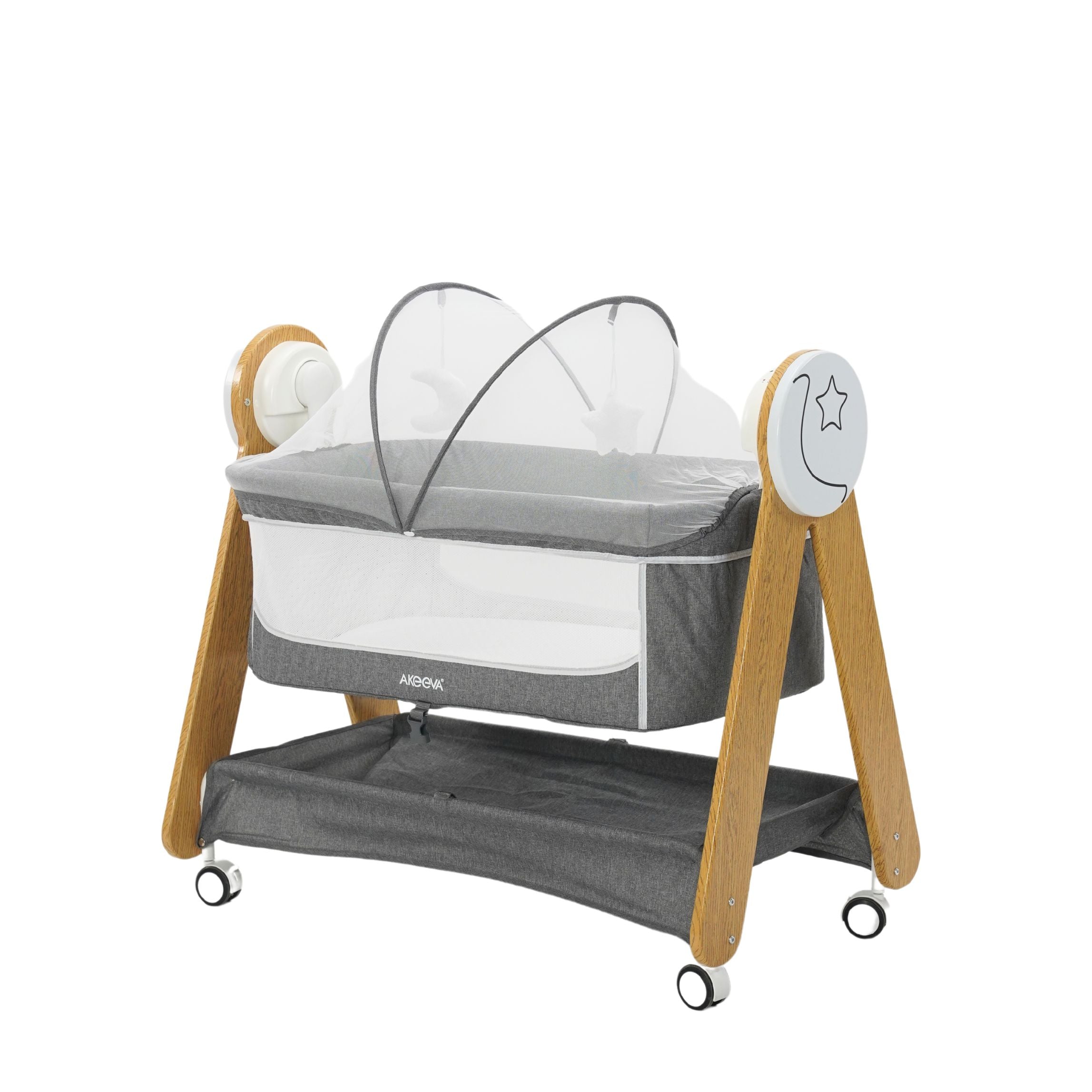 Akeeva Luxury Wood Autosway Crib (Classique Autosway)