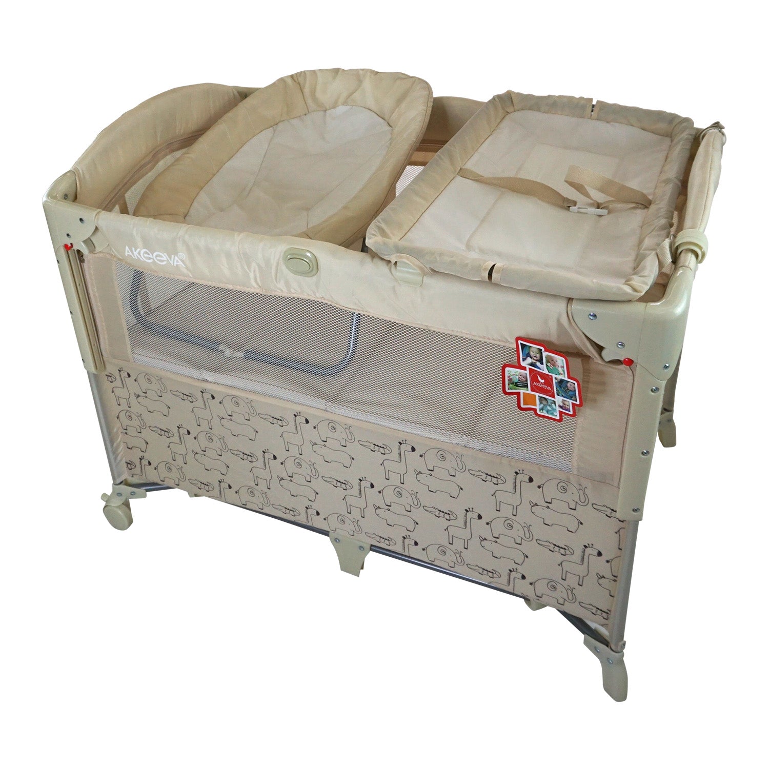 Akeeva Luxury CO-SLEEPER Playpen w/changer and snoozer (B.SIDE ME)