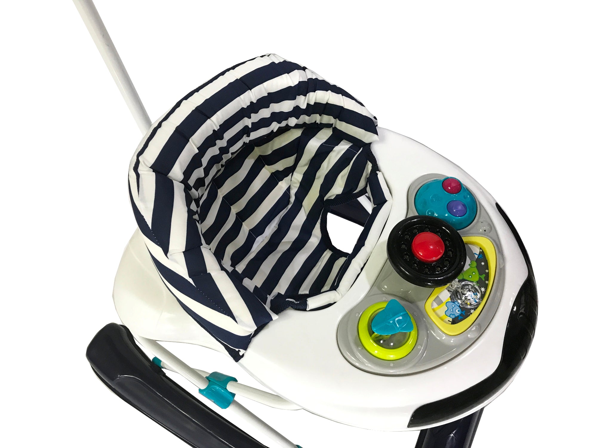 Akeeva Luxury U Shape Walker w/ Parent Handle (Blue)