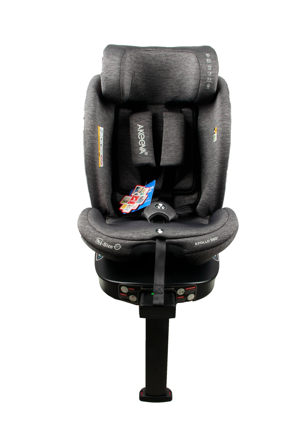 Akeeva 360 Rotate Isofix Carseat w/latch and Leg Support (APOLLO 360) w/ICC.
