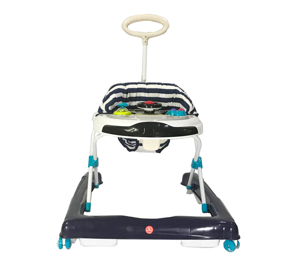 Akeeva Luxury U Shape Walker w/ Parent Handle (Blue)
