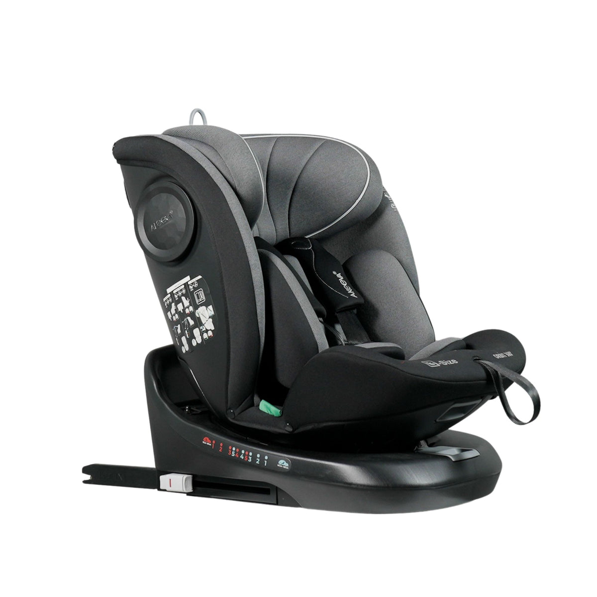 Akeeva 360 Rotate Isofix Carseat w/latch and side protect (Orbit) w/ICC