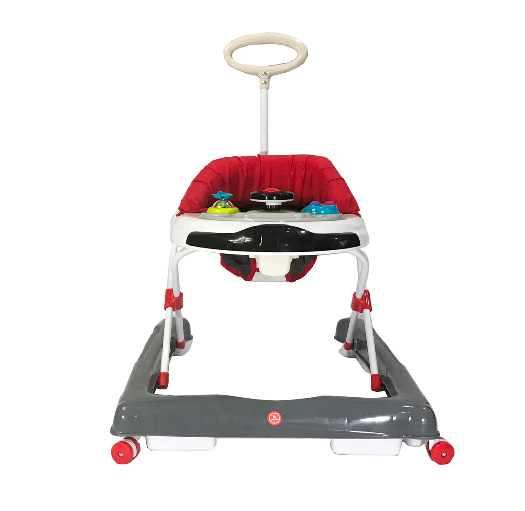 Akeeva Luxury U Shape Walker w/ Parent Handle (Grey)