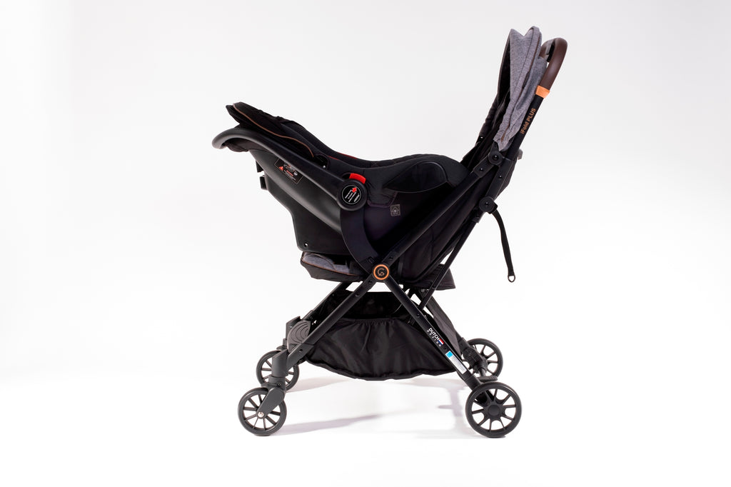 Akeeva Self-Fold Travel Stroller w/ Carseat Travel System (I-fold Plus)