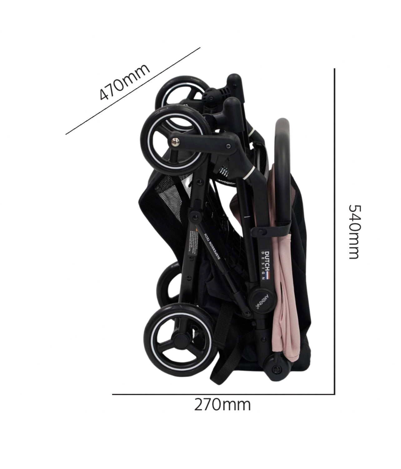 [Online Exclusive] Akeeva Cabin-Sized Lightweight Stroller (Waltz)