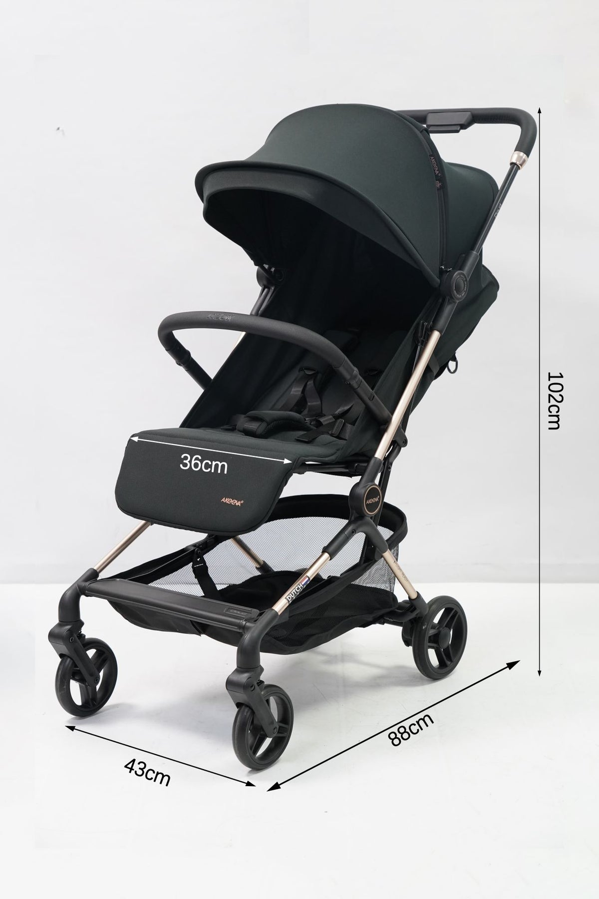 Akeeva Luxury Cabin-sized Stroller (Cloud)