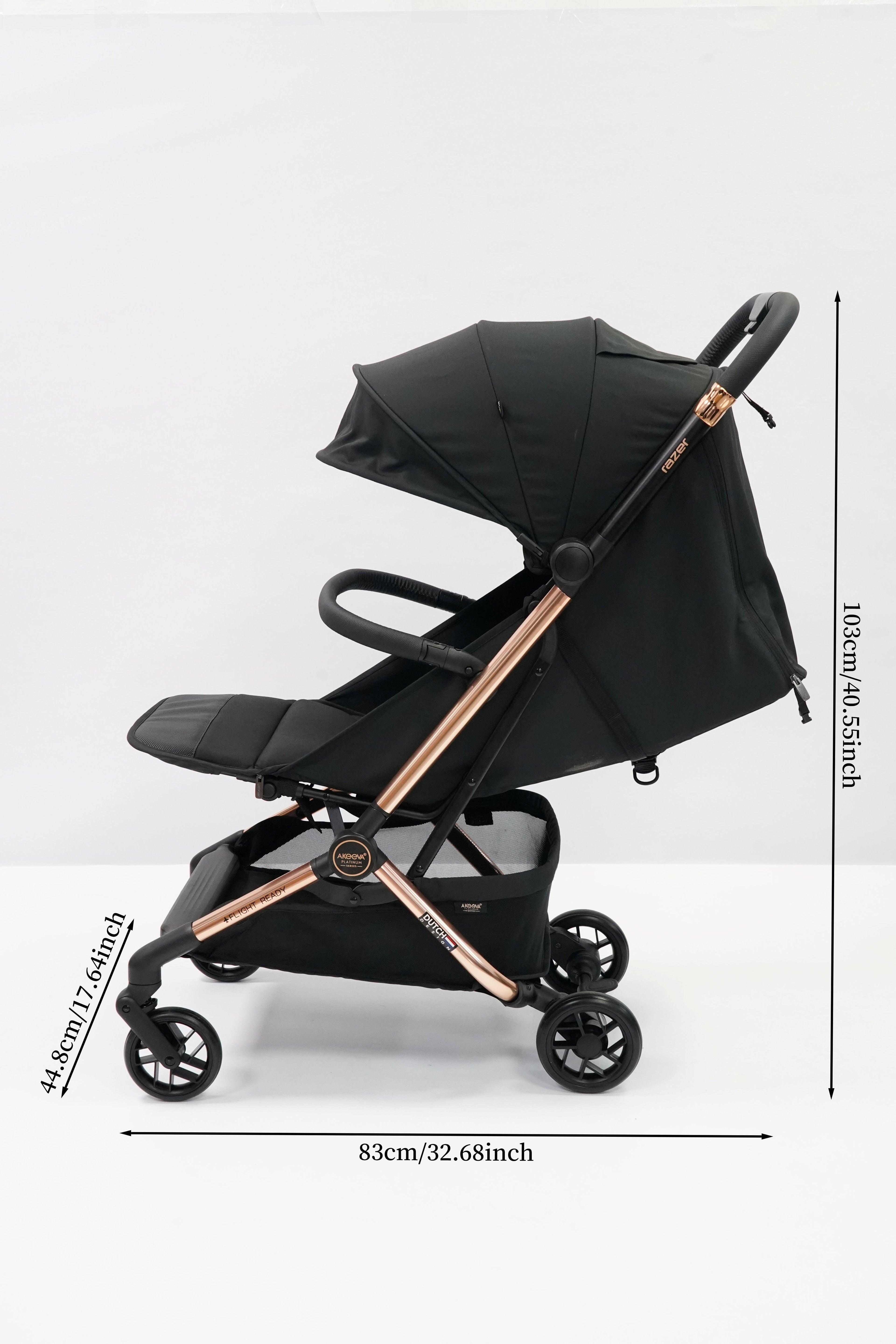Akeeva Platinum Luxury Cabin-sized Stroller (Razer)