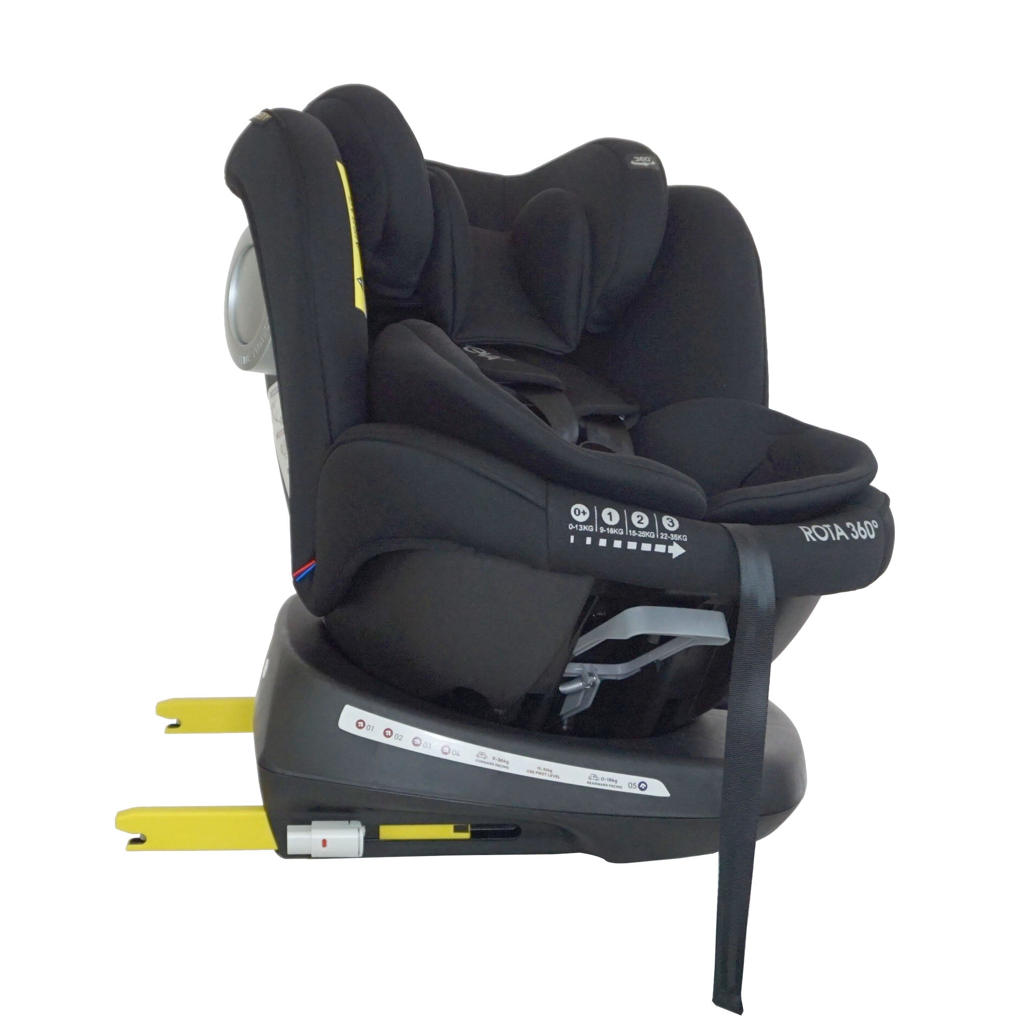 Akeeva 360 Rotate Isofix Carseat w/latch and side impact protection (Rota 360) W/ICC