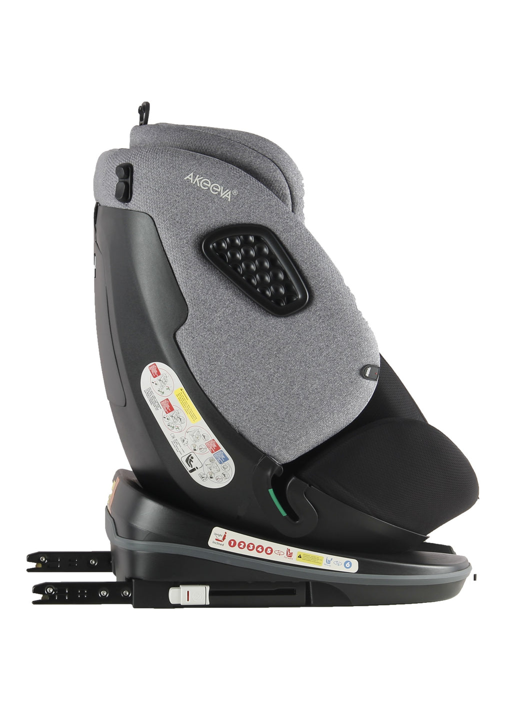 Akeeva 360 Rotate Isofix Carseat w/latch and Cocoon Protection (POD 360) w/ICC
