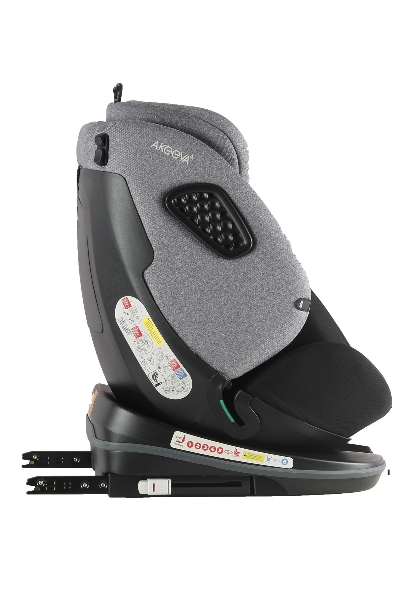 Akeeva 360 Rotate Isofix Carseat w/latch and Cocoon Protection (POD 360) w/ICC