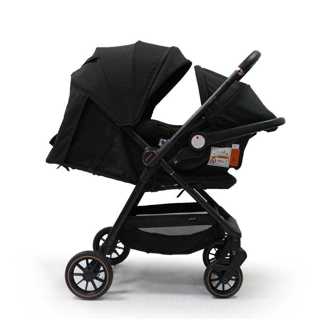 Akeeva Reversible Handle Stroller w/ Carseat Travel System (Versa Plus)