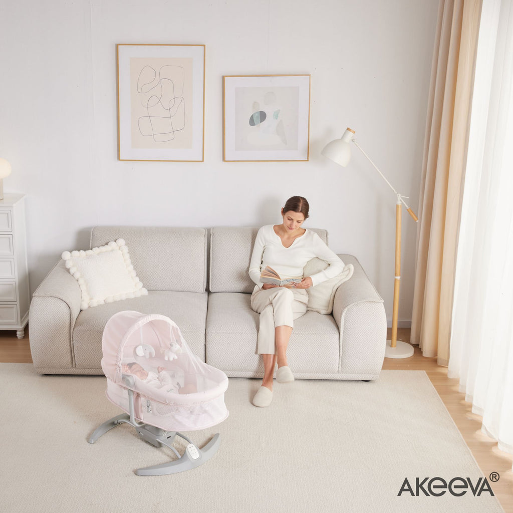 Akeeva Newborn to Toddler Reclinable Automatic Cot Swing (NERU)