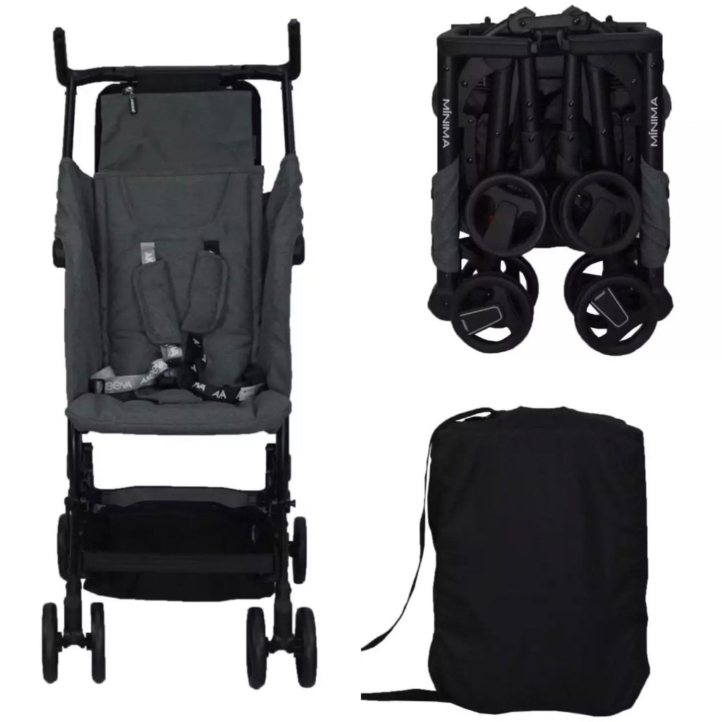 [ONLINE EXCLUSIVE] Akeeva Pocket Stroller (Minima) with extendable legrest and FREE frontbar