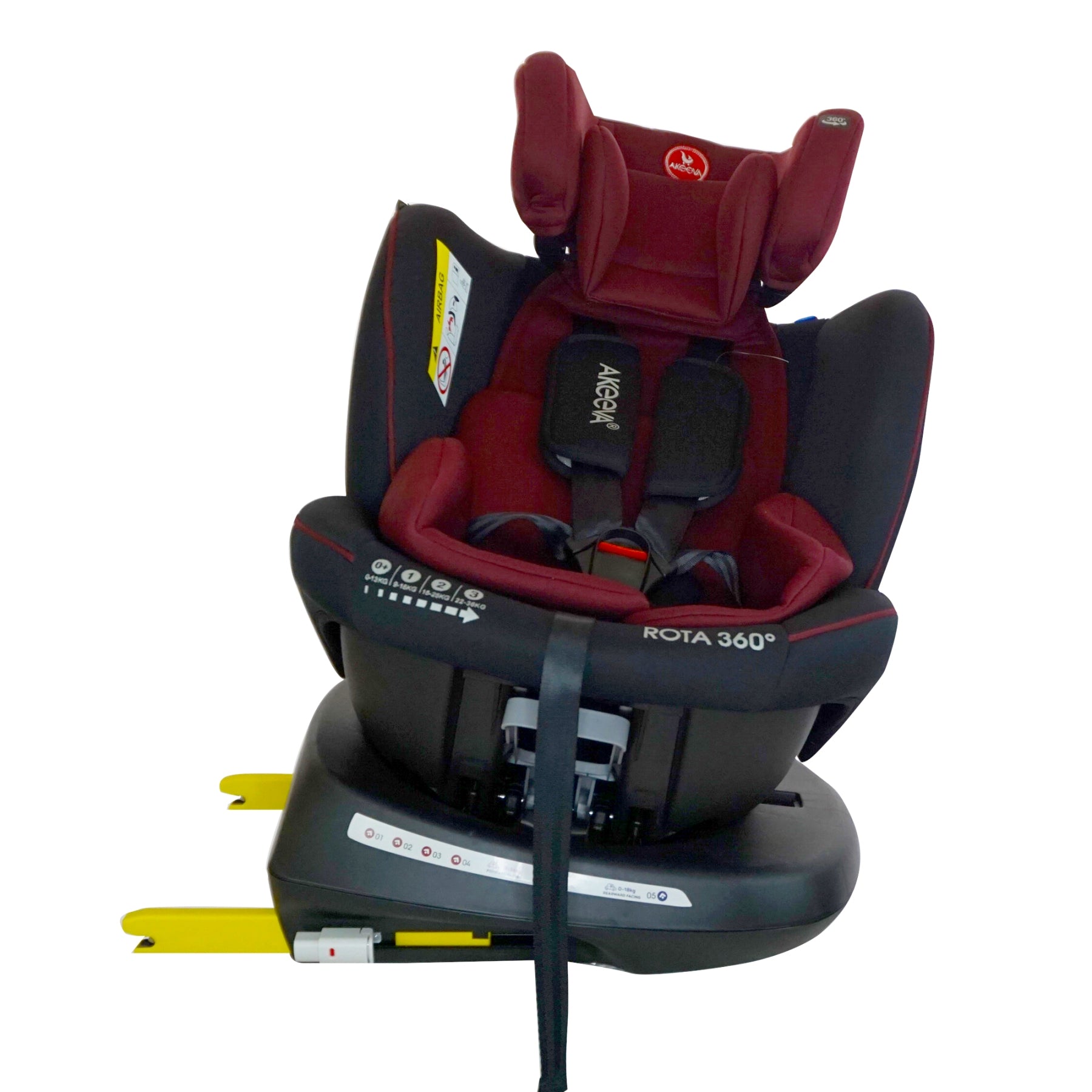 Akeeva 360 Rotate Isofix Carseat w/latch and side impact protection (Rota 360) W/ICC