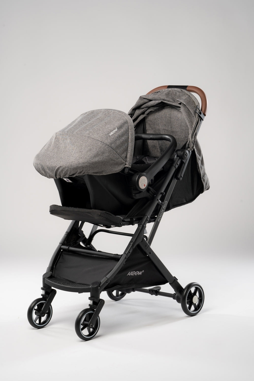 Akeeva Lightweight Travel Stroller w/ Carseat Travel System (Pollux Plus)