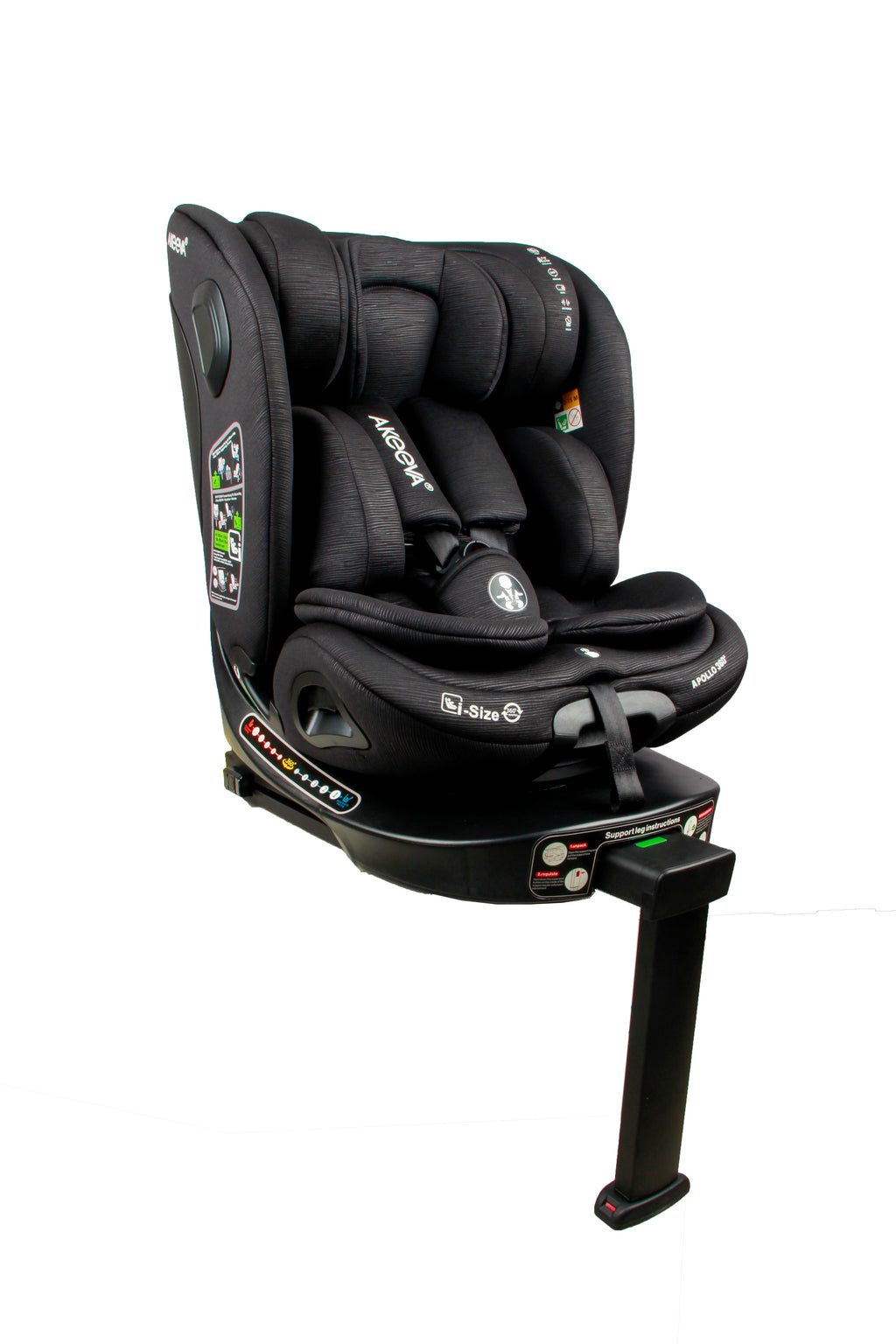 Akeeva 360 Rotate Isofix Carseat w/latch and Leg Support (APOLLO 360) w/ICC.
