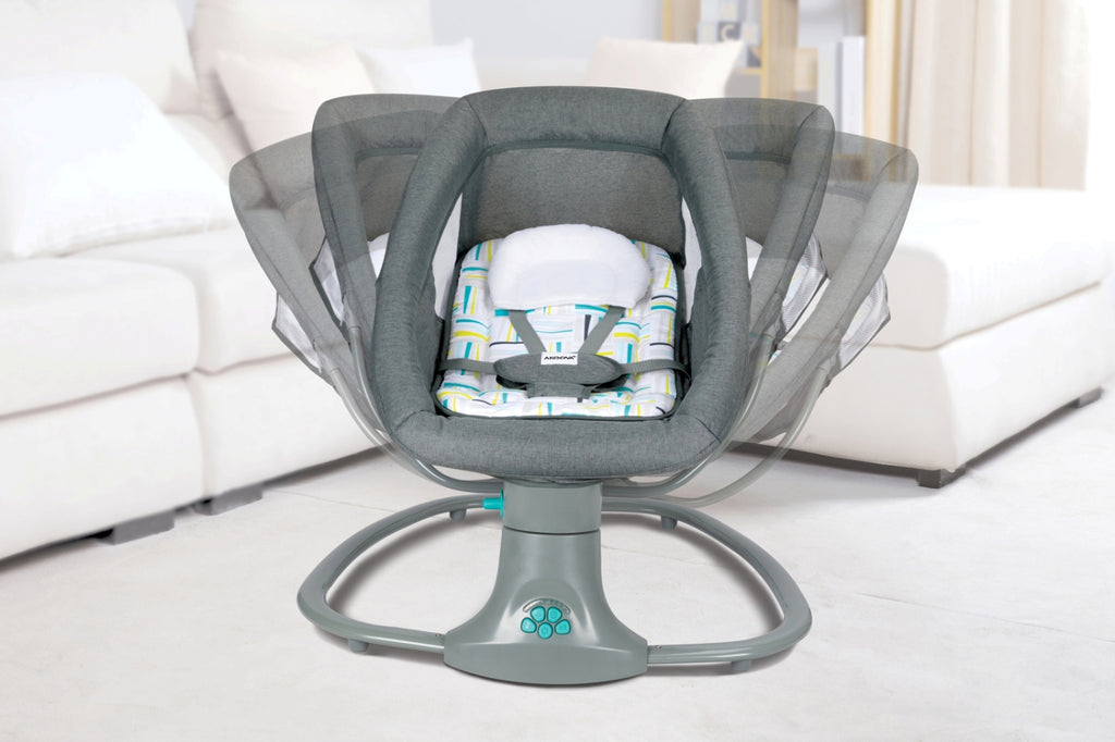 Akeeva Newborn to Toddler Reclinable Automatic Snoozer Swing (SNUGGLI)