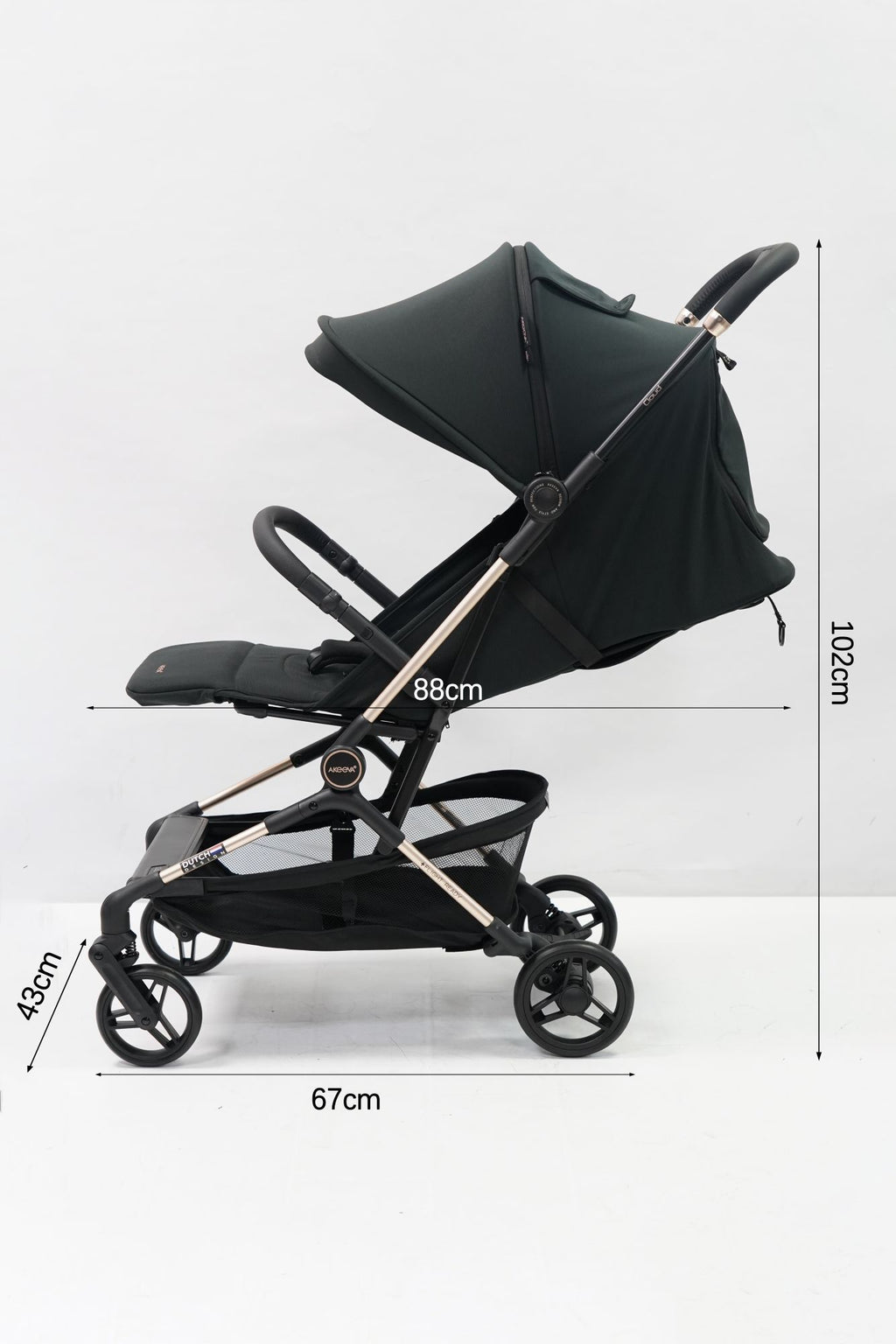 Akeeva Luxury Cabin-sized Stroller (Cloud)