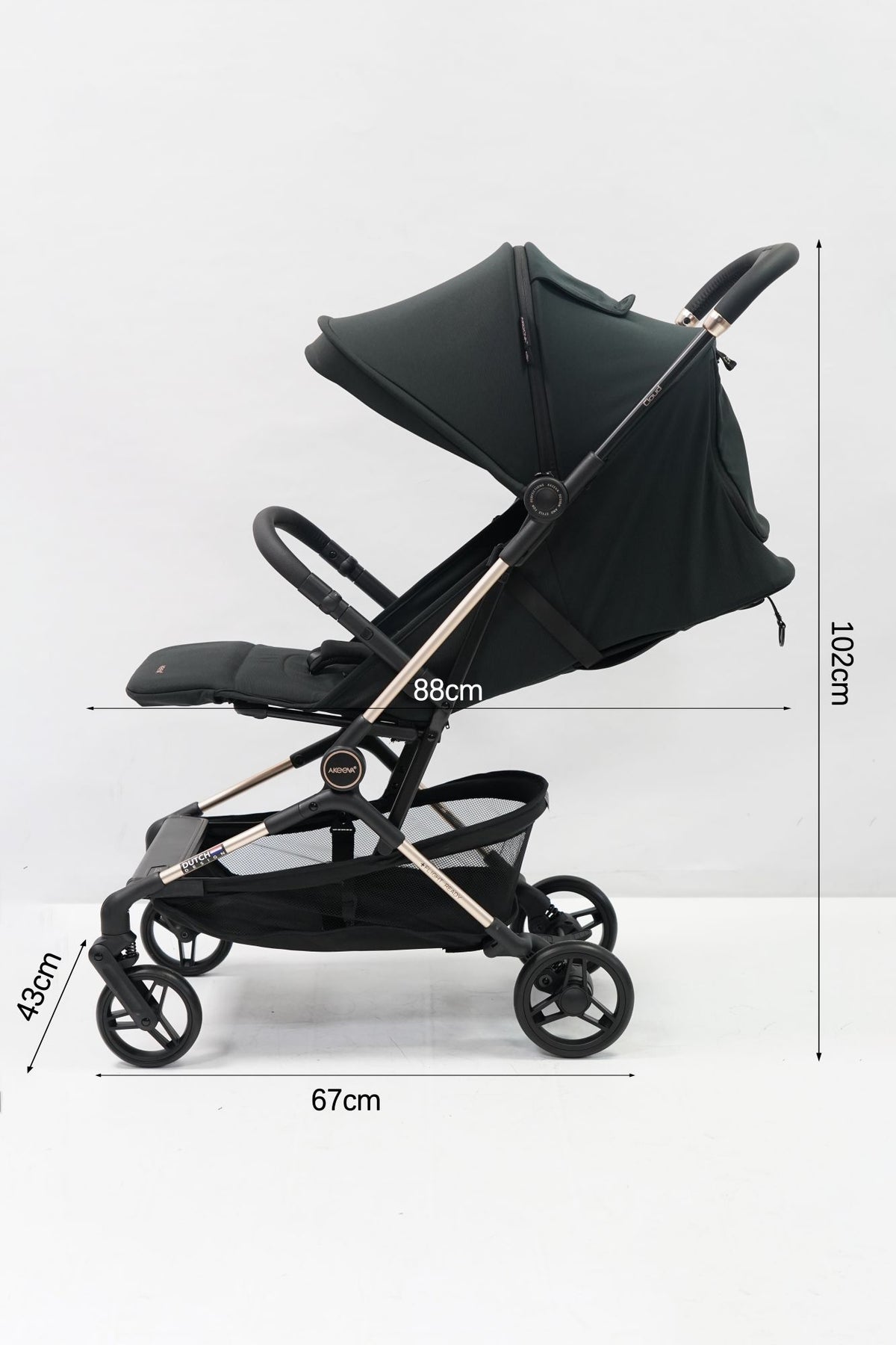 Akeeva Luxury Cabin-sized Stroller (Cloud)